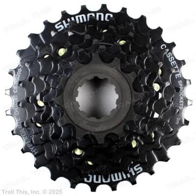 Shimano Tourney CS-HG200 Bicycle Cassette 12-28t 7-Speed MTB 12-28 Black - Image 1 of 3