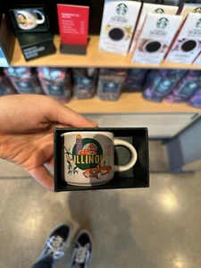 Starbucks Illinois Discovery Series Collectible ORNAMENT Expresso Mini Mug 2 oz. - Picture 1 of 2