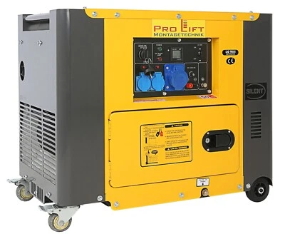 Silent Diesel Stromaggregat 230V 5500W Stromerzeuger E-Starter Generator 02447 - Bild 1 von 4