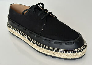 NIB $620 Bottega Veneta Men's Slip-on Espadrilles Shoes Black 12 US (45) 578267