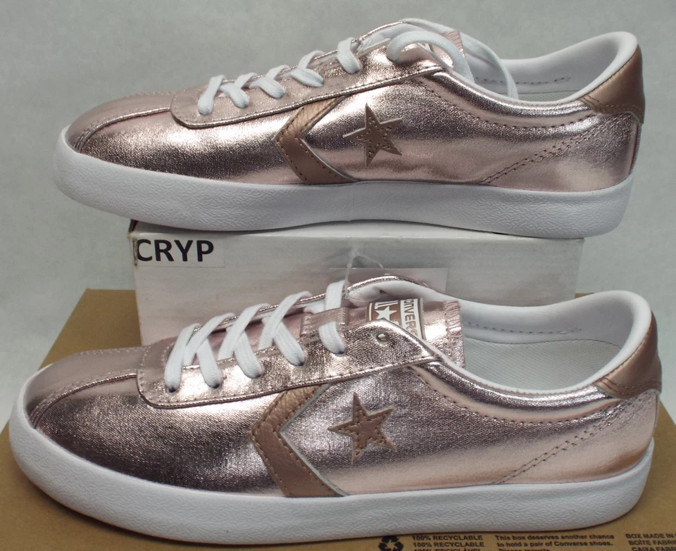 New Womens 11.5 Converse Breakpoint OX Metallic Rose Quartz Shoes $60 157798C - Image 1 of 4