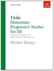 Elementary Progressive Studies, Set III for Violin (...