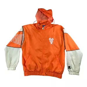 Vintage 90s Tennessee Volunteer Starter Windbreaker Jacket Men L Orange Spellout - Picture 1 of 19