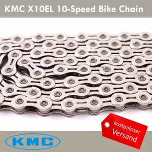 KMC X10EL 10-Fach Fahrrad Kette 114 Glieder Silber fit Shimano / Sram Road MTB - Bild 1 von 3