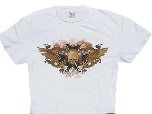 SKULL - Winged Iron Cross - T-Shirt - Größe Size L - Bild 1 von 1