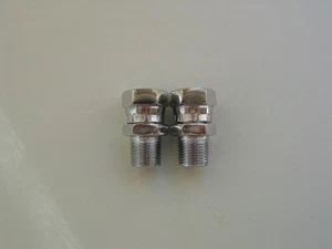 Lowrider Hydraulics fitting 1/2" female to 3/4" male swivel straight, 2, chrome - Picture 1 of 2