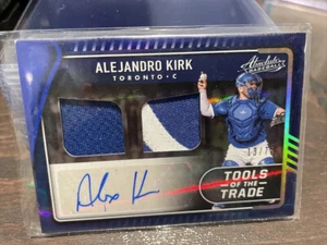 2022 Absolute Alejandro Kirk Tools Of The Trade Patch Auto Blue #13/99 Blue Jays - Picture 1 of 2