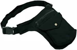 Gürteltasche Sidebag Hipbag Schwarz Bauchtasche Baumwolle NEU Top Qualität - Bild 1 von 7