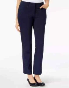 Jm Collection Petite Tummy-Control Curvy Fit Pants Intrepid Blue Sz 4PS - Picture 1 of 3