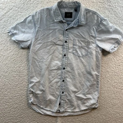 Globe Button Down Shirt Men's Small Light Blue Hombre Casual Outdoor Collared - Image 1 of 4