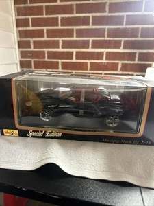 Maisto Edición Especial Mustang Mach III 1:18 Diecast Negro Nuevo En Caja Sellado - Imagen 1 de 5