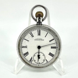 Antiguo Reloj Bolsillo Waltham Plata, Bond St. Grade, 13 Joyas, 1898 - Funciona - Imagen 1 de 14