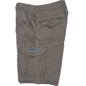 Union Bay Mens Canvas Cargo Shorts 32 Brown Cotton  Utility Work  Tan - Picture 1 of 11