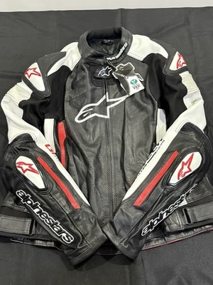 CHAQUETA DE CUERO ALPINESTART Chaqueta de Motocicleta Para Hombre Chaqueta de Motociclista Chaqueta de Cuero Foto 1 de 4