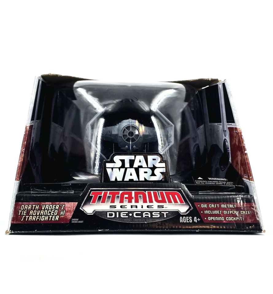 Star Wars Titanium Ultra Darth Vader's TIE Advanced X1 Starfighter Hasbro Nuevo  Foto 1 de 4
