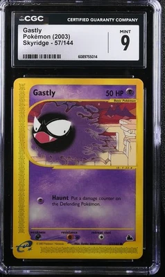 2003 CGC 9 Graded Pokemon Gastly 57/144 Skyridge - image 1 of 3