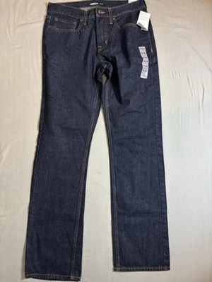 NEW Old Navy Jeans 32x34 Mens Blue Straight Built In Flex Medium Wash Casual - Image 1 of 4