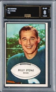 GMA 6 1953 Bowman #29 BILLY STONE, Chicago Bears EX/MT - Picture 1 of 2