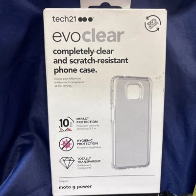Tech21 Evo Clear Case for Motorola Moto G Power, Scratch-Resistant - Image 1 of 4