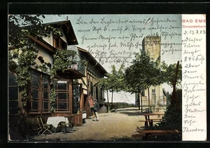 Bad Ems, Blick auf den Concordiathurm, Ansichtskarte 1903  - Picture 1 of 2