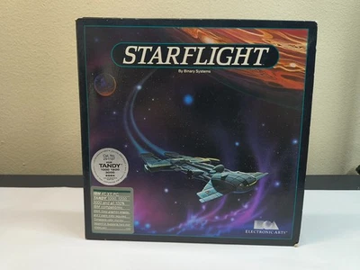 STARFLIGHT by Binary Systems IBM PC Tandy, with 5 1/4" Floppy Disks & Acessories - Image 1 of 4