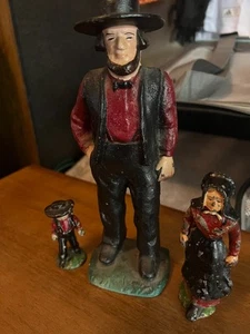 Cast Iron Amish Figures - Picture 1 of 3