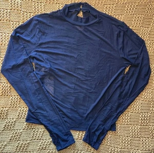 Maglia Disturbia donna necrosi finto collo manica lunga maglia nera taglia US 12 nuova con etichette - Foto 1 di 14