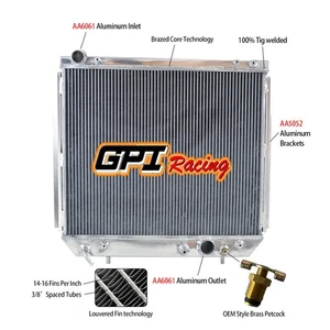 Aluminum Radiator FIT Jeep GRAND CHEROKEE WJ/WG 3.1 TD A/T 1999-2005 2004 2003 - Foto 1 di 5