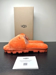 Ugg Womens Sandals Cozette Slip-On Open-back Indoor Slippers Orange Size 7 - Picture 1 of 5