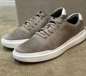 Cole Haan Grand Series Rally Laser Cut Sneakers Gray Mens Size 9M C31220 - Picture 1 of 13