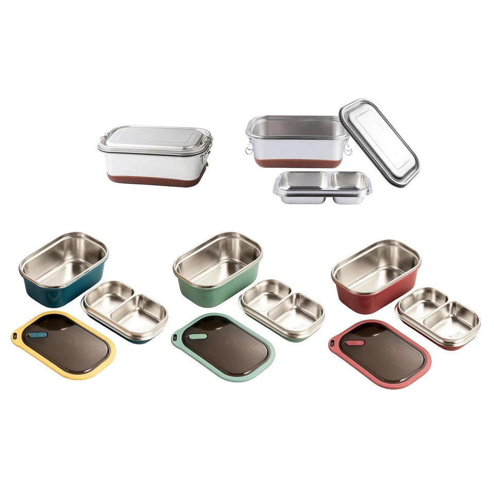 Contenitore per alimenti per pranzo bento in acciaio inossidabile da 1,2 litri - Immagine 1 di 1