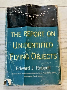 The Report On Unidentified Flying Objects HCDJ Book Edward Ruppelt 1956 BC - Foto 1 di 7