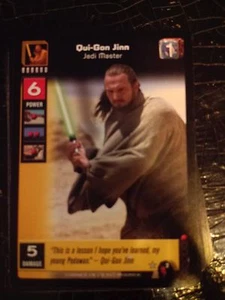 Star Wars Young Jedi TCG Menace of Darth Maul Qui-Gon Jinn Jedi Master - Picture 1 of 1