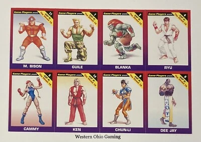 Game Players Street Fighter Uncut Trading Card Sheet NEW READ  - Изображение 1 из 2