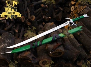 Custom Wheel of Time Schwert Reiher gemarkt Buster Funktionsschwert mit Scheide - Bild 1 von 6