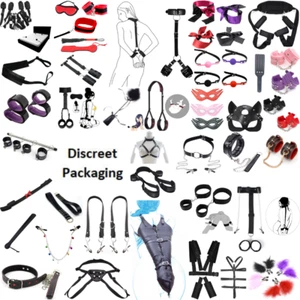 Adjustable SM Sex Strap Handcuff Bondage Leash Restraint & Spanking Paddle UK - Picture 1 of 214