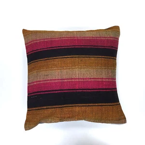 Luxury Wool Turkish, Moroccan Colourful Kilim Cushion Covers 50x50 cm - Picture 1 of 2