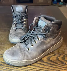 TIMBERLAND Men's Dark Brown Oiled Leather Chukka Sneaker Boots SZ 9.5, #A1GXE - Picture 1 of 11