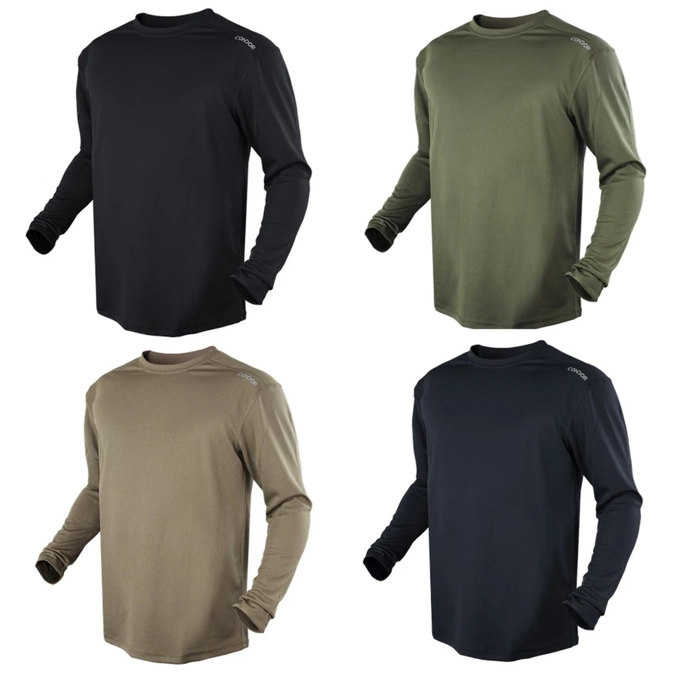 Condor 101121 Maxfort Moisture Wicking Long Sleeve Athletic Workout Top T-Shirt - Image 1 of 4