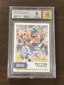 Panini Classics 2016 - Significant Signatures #29 Peyton Manning 1/5 BGS 9 - Imagen 1 de 2
