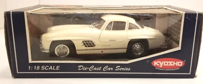 Mercedes Benz 300 SL (blanco) Gullwing #08091W Kyosho 1996 1:18 - nuevo en caja Foto 1 de 4