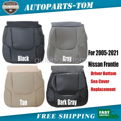 Cubierta de asiento de cuero inferior del conductor para Nissan Frontier 2005 2006 2007 2008-2021 Foto 1 de 4