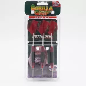 Bottlesen Gorilla Grip Freccette Punta Acciaio Rosso/Nero 20GSR 20 Grammi NUOVO!! - Foto 1 di 5