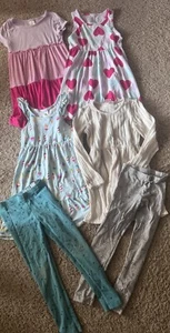 Girls Size 6x Lot Dresses And Leggings (6 Pieces) - Picture 1 of 9