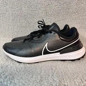 Nike Infinity Pro 2 Spikeless Golf Shoes Men's size 10 Black White Golfing Shoes - Picture 1 of 10
