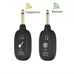 Hot A8 Guitar Wireless System Transmitter Receiver Built-in Rechargeable UHF - Picture 1 of 12