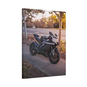 Yamaha R6 High Resolution Museum Quality Vertical Motorcycle Canvas Print #001 - Picture 1 of 10