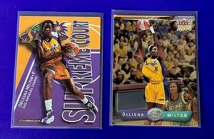 2001 Fleer Ultra Delisha Milton SSP Gold Medallion & Supreme Court SSP Insert - Picture 1 of 5