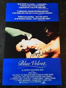 * ANGELO BADALAMENTI * poster firmato 12x18 * COMPOSITORE VELLUTO BLU *1 - Foto 1 di 2