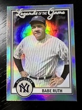 Babe Ruth 2023 Topps Series 2 (Rainbow Foil) Legends of the Game #LG-9 Yankees
